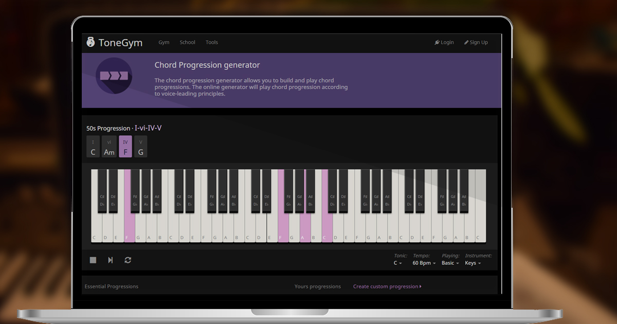 Progression Generator | Online Tool Musicians & Composers
