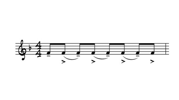 “swing” rhythm