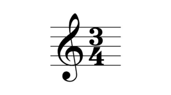 3/4 time time signature
